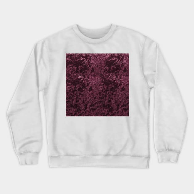 Deep Burgundy wine velvet Crewneck Sweatshirt by RoseAesthetic